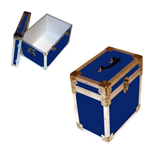 15-075 RE NAVY LP 50 Storage Trunk with Alloy Trim