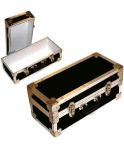 16-074 RE BLACK Single 100 Storage Trunk with Alloy Trim