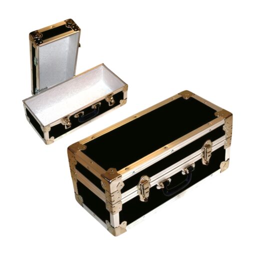 16-074 RE BLACK Single 100 Storage Trunk with Alloy Trim