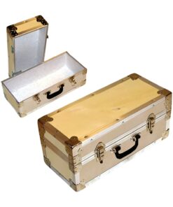 16-060 WE WOOD Single 100 Storage Trunk with Alloy Trim
