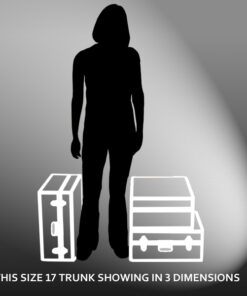Alternative view of 17-077 RE NAVY Single 200 Storage Trunk with Alloy Trim