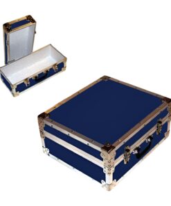 17-077 RE NAVY Single 200 Storage Trunk with Alloy Trim
