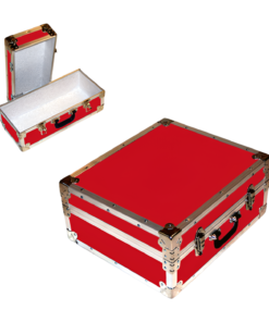 17-075 RE RED Single 200 Storage Trunk with Alloy Trim