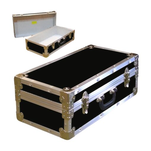 18-077 RE BLACK CD 100 Storage Trunk with Alloy Trim