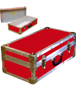 18-074 RE RED CD 100 Storage Trunk with Alloy Trim