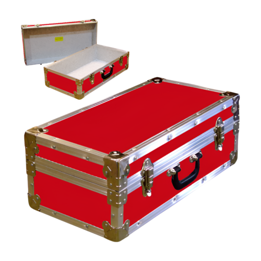 18-074 RE RED CD 100 Storage Trunk with Alloy Trim