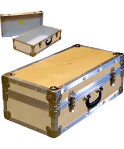 18-062 WE WOOD CD 100 Storage Trunk with Alloy Trim