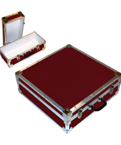 19-085 RE MAROON CD 200 Storage Trunk with Alloy Trim