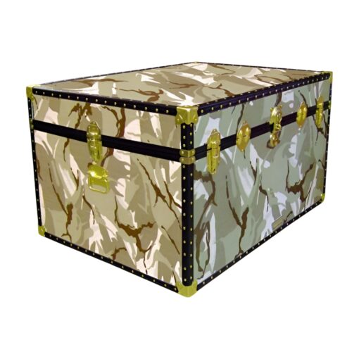01-184 DS DESERT STORM CAMO Super Jumbo Storage Trunk with ABS Trim