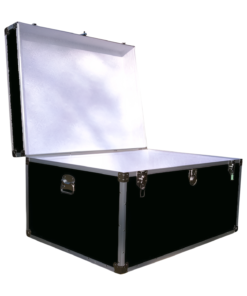 Alternative view of 02-140 RE BLACK Jumbo Storage Trunk with Alloy Trim