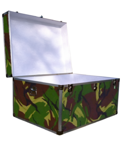 Alternative view of 01-182 JCE JUNGLE CAMO Super Jumbo Storage Trunk with Alloy Trim