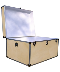Alternative view of 02-125 WE WOOD Jumbo Storage Trunk with Alloy Trim