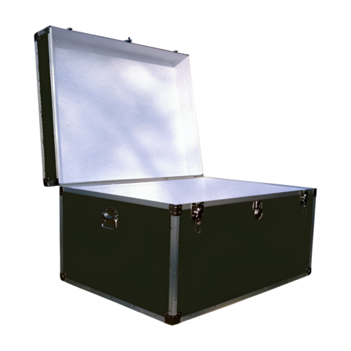 01-146 RE OLIVE Super Jumbo Storage Trunk with Alloy Trim - Image 2