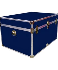 01-149 RE NAVY Super Jumbo Storage Trunk with Alloy Trim