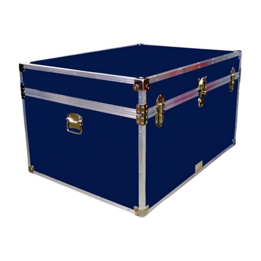 01-149 RE NAVY Super Jumbo Storage Trunk with Alloy Trim