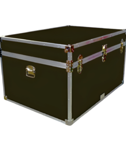 01-146 RE OLIVE Super Jumbo Storage Trunk with Alloy Trim