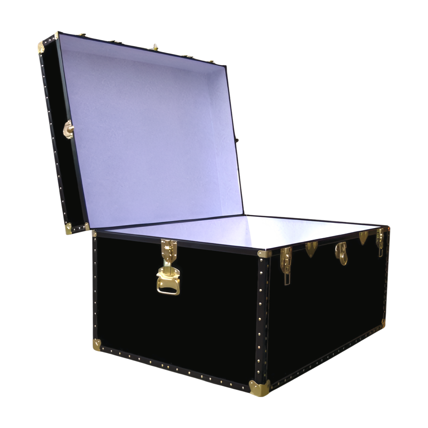 02-134 R BLACK Jumbo Storage Trunk with ABS Trim - Image 2