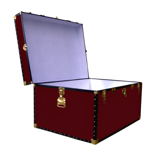 02-132 R MAROON Jumbo Storage Trunk with ABS Trim - Image 2