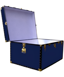Alternative view of 02-133 R NAVY Jumbo Storage Trunk with ABS Trim