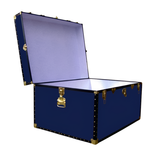 02-133 R NAVY Jumbo Storage Trunk with ABS Trim - Image 2