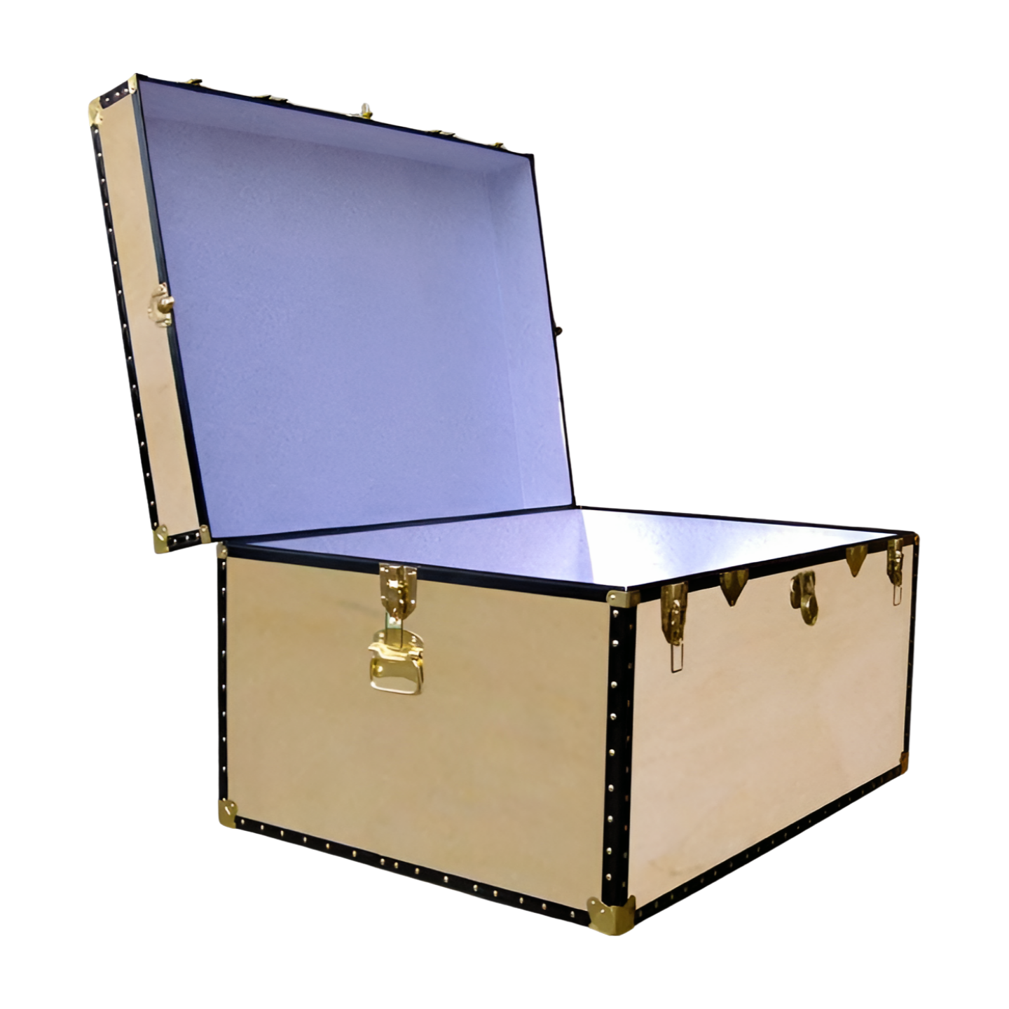 02-124 W WOOD Jumbo Storage Trunk with ABS Trim - Image 2