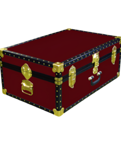 10-082 R MAROON 27 Cabin Storage Trunk with ABS Trim