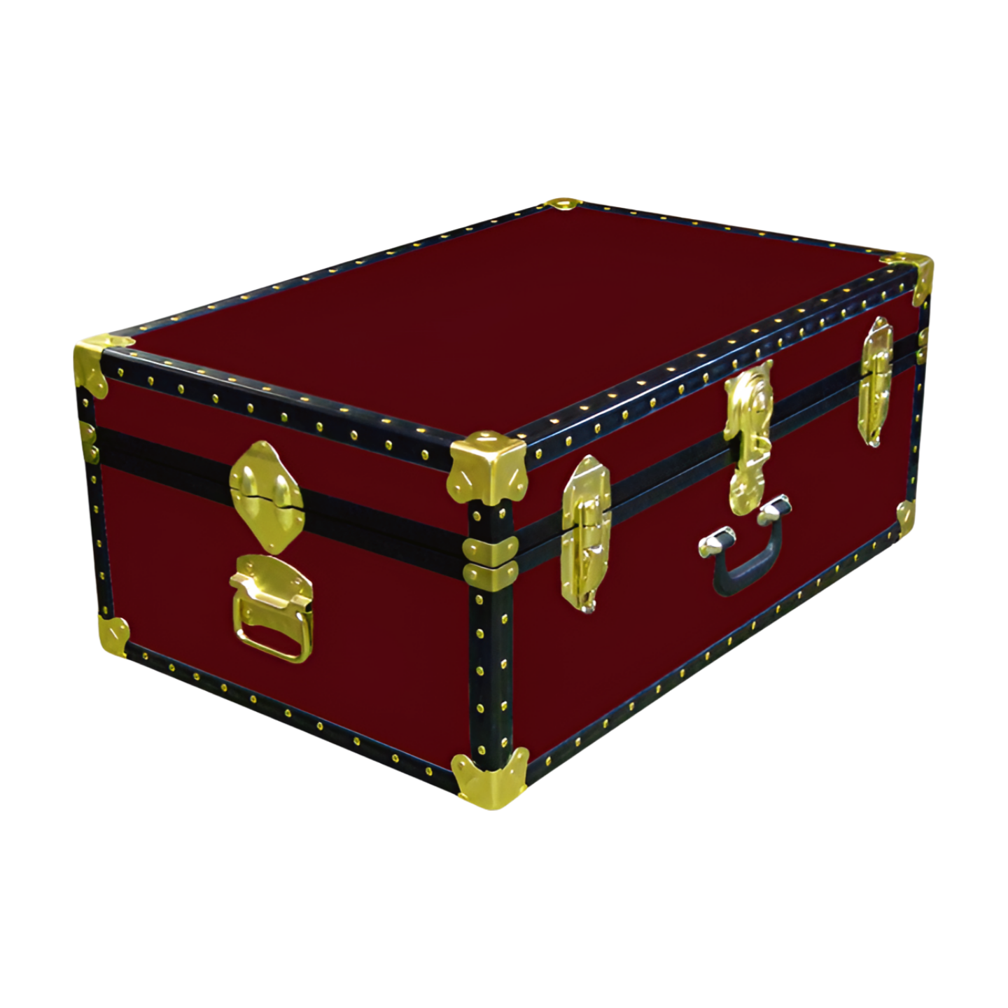 10-082 R MAROON 27 Cabin Storage Trunk with ABS Trim