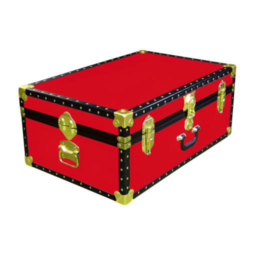 10-081 R RED 27 Cabin Storage Trunk with ABS Trim