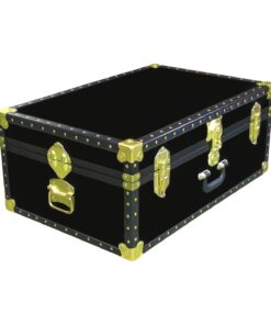 10-084 R BLACK 27 Cabin Storage Trunk with ABS Trim