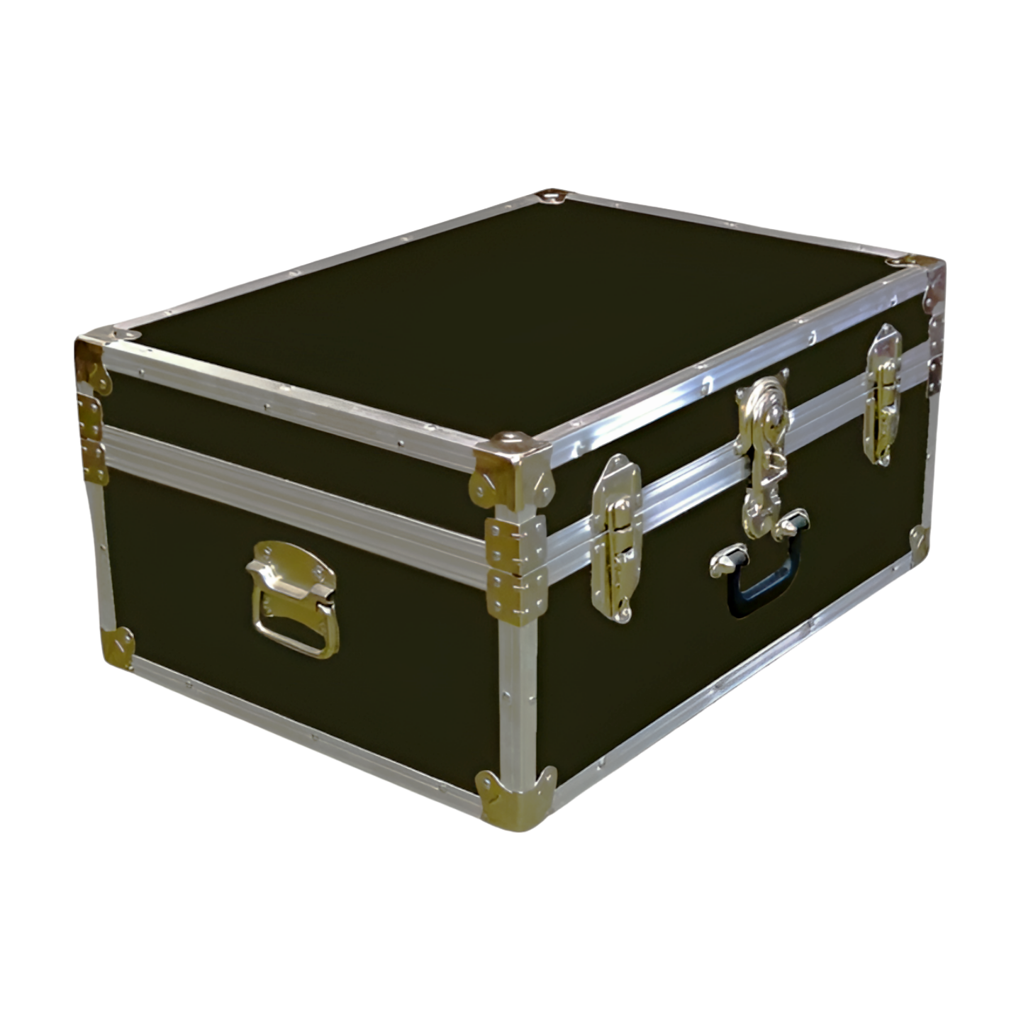 10-086 RE OLIVE 27 Cabin Storage Trunk with Alloy Trim