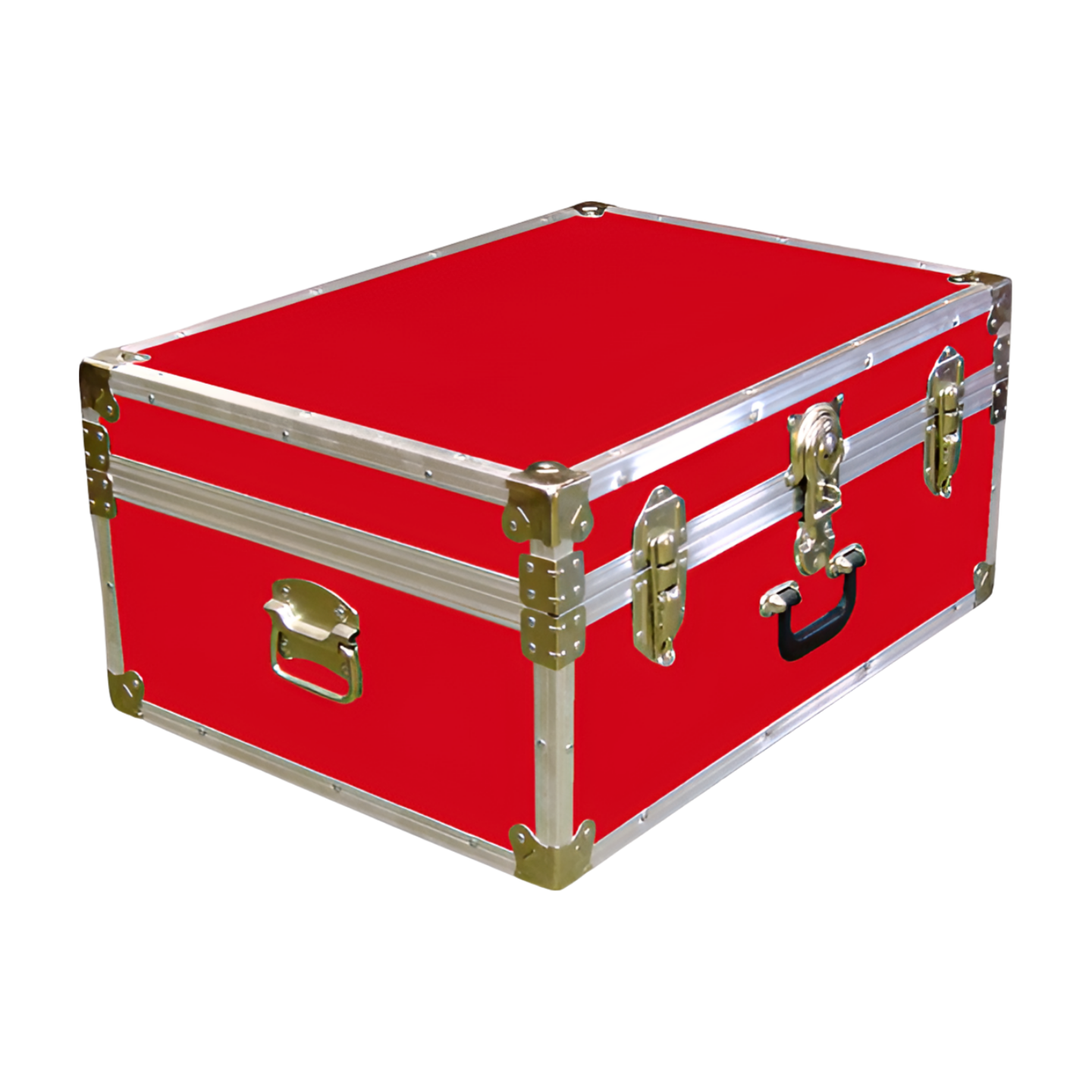10-087 RE RED 27 Cabin Storage Trunk with Alloy Trim