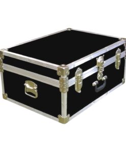 10-090 RE BLACK 27 Cabin Storage Trunk with Alloy Trim