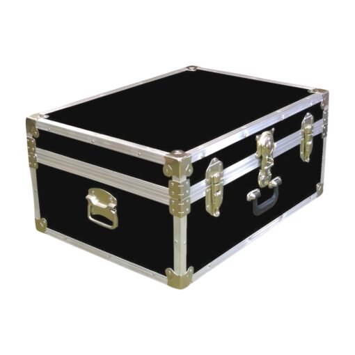 10-090 RE BLACK 27 Cabin Storage Trunk with Alloy Trim