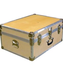 10-073 WE WOOD 27 Cabin Storage Trunk with Alloy Trim