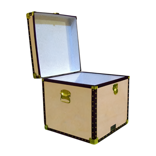 20-083 W WOOD Cube Storage Trunk with ABS Trim - Image 2