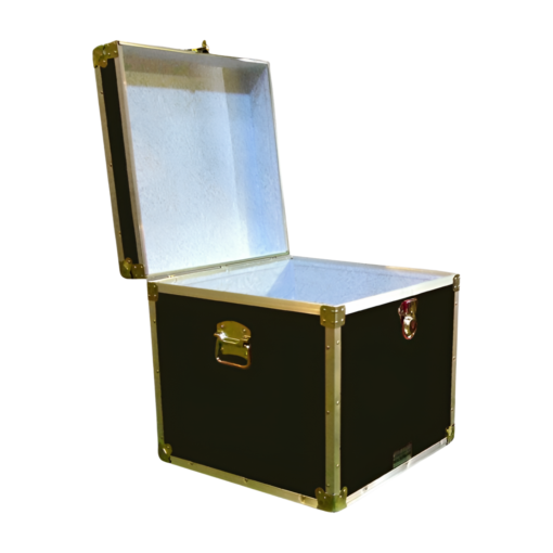 20-095 RE OLIVE Cube Storage Trunk with Alloy Trim - Image 2