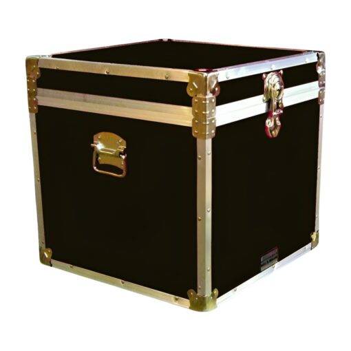 20-095 RE OLIVE Cube Storage Trunk with Alloy Trim