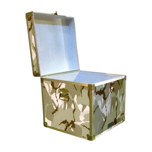 20-147 DSE DESERT STORM CAMO Cube Storage Trunk with Alloy Trim - Image 2
