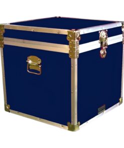 20-098 RE NAVY Cube Storage Trunk with Alloy Trim