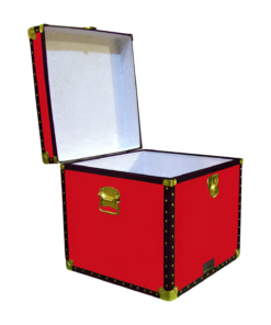 Alternative view of 20-091 R RED Cube Storage Trunk with ABS Trim