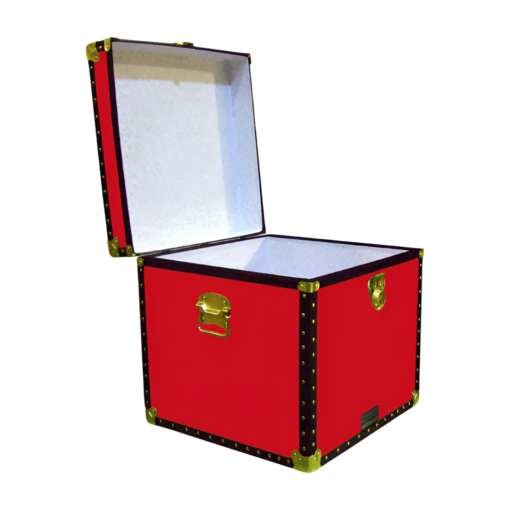 20-091 R RED Cube Storage Trunk with ABS Trim - Image 2