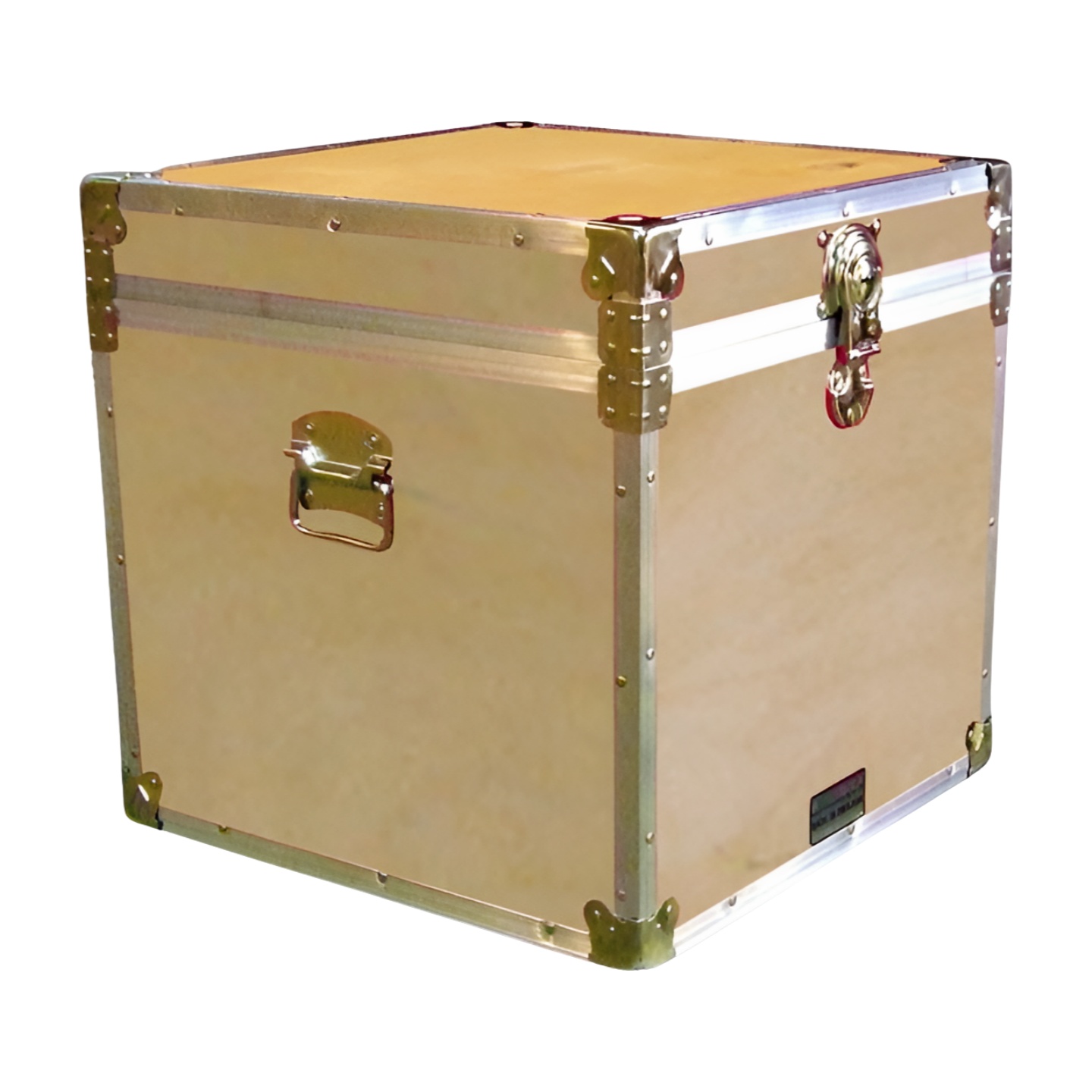 20-084 WE WOOD Cube Storage Trunk with Alloy Trim
