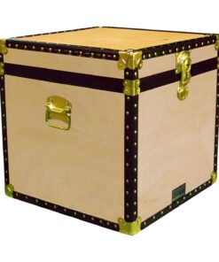 20-083 W WOOD Cube Storage Trunk with ABS Trim