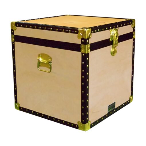 20-083 W WOOD Cube Storage Trunk with ABS Trim