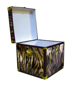Alternative view of 20-190 TI FAUX TIGER Cube Storage Trunk with ABS Trim