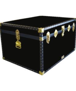 02-134 R BLACK Jumbo Storage Trunk with ABS Trim