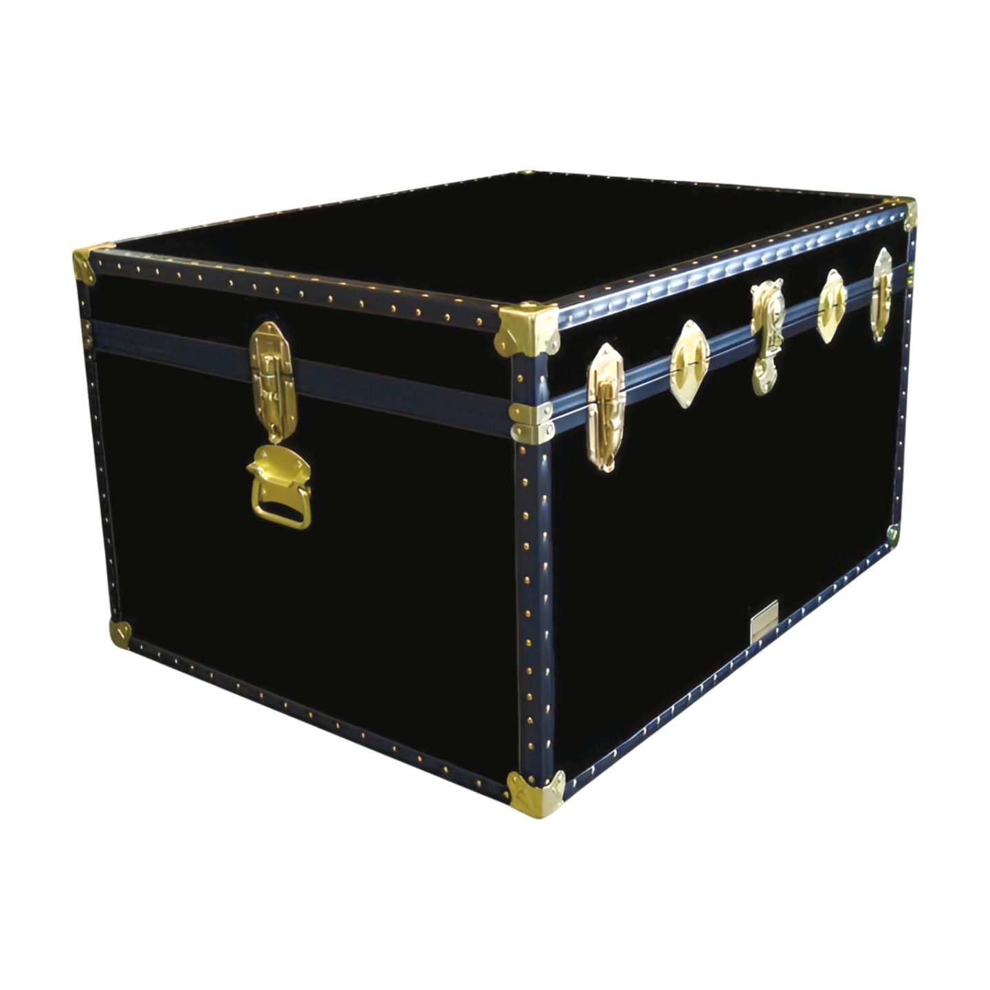02-134 R BLACK Jumbo Storage Trunk with ABS Trim