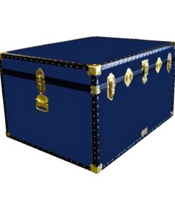 02-133 R NAVY Jumbo Storage Trunk with ABS Trim