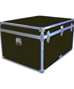 02-136 RE OLIVE Jumbo Storage Trunk with Alloy Trim