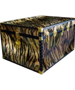 02-216 TI FAUX TIGER Jumbo Storage Trunk with ABS Trim